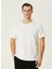 Bisiklet Yaka Beyaz Erkek T-Shirt 1090400 1