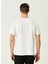 Bisiklet Yaka Beyaz Erkek T-Shirt 1090400 5