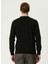Siyah Erkek Balıkçı Slim Fit Düz Kazak 1091787 5