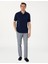 Lacivert Regular Fit %100 Pamuk Polo Yaka Basic Tişört 4