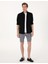 Siyah Slim Fit Uzun Kollu Gömlek 4
