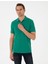 Yeşil Slim Fit Basic Tişört 1