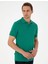 Yeşil Slim Fit Basic Tişört 3