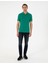 Yeşil Slim Fit Basic Tişört 4