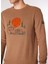 Açık Kahve Erkek Bisiklet Relaxed Nakışlı Sweatshirt D4WM-SWT3332 4