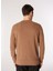 Açık Kahve Erkek Bisiklet Relaxed Nakışlı Sweatshirt D4WM-SWT3332 5