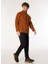 Kiremit Erkek Dik Relaxed Düz Polar Sweatshırt C4WM-SWT4201 2