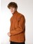 Kiremit Erkek Dik Relaxed Düz Polar Sweatshırt C4WM-SWT4201 3