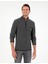 Antrasit Regular Fit Yarım Fermuarlı Polar Sweatshirt 1