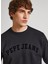 Siyah Erkek Bisiklet Slim Fit Baskılı Sweatshirt PM582557 999 Randall 2