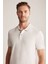 Vintage Görünümlü Kırık Beyaz Polo Yaka T-Shirt 4