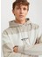 Bej Erkek Kapüşon Rahat Baskılı Sweatshirt Jorvesterbro Block Sweat Hood Styd 4
