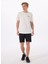 Kırık Beyaz Erkek Bisiklet Yaka Relaxed Baskılı T-Shirt Perta 3