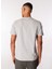 Gri Erkek Bisiklet Yaka Baskılı T-Shirt D4SM-TST3270 5