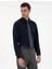 Lacivert Slim Fit Uzun Kollu Basic Gömlek 1