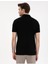 Siyah Slim Fit %100 Pamuk Polo Yaka Basic Tişört 5