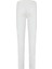 Beyaz Slim Fit Düz Pamuklu 5 Cep Kot Pantolon 2