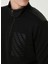 Siyah Erkek Dik Slim Fit Düz Sweatshirt 1092999 6