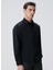 Siyah Erkek Klasik Slim Fit Gömlek 1091836 4