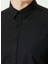 Slim Fit Klasik Yaka Siyah Erkek Gömlek 1080115 5