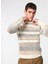 Ekru Erkek Bisiklet Slim Fit Kazak MI2878SS 1