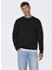 Siyah Erkek Sweatshirt 22018683 1