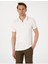 Ekru Slim Fit Polo Yaka Tişört 1