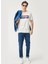 O Yaka Baskılı Kırık Beyaz Erkek T-Shirt W7H4D3737 4