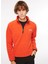 Kiremit Erkek Fermuarlı Yaka Standart Fit Polar Sweatshırt D3WM-SWT1 1