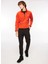 Kiremit Erkek Fermuarlı Yaka Standart Fit Polar Sweatshırt D3WM-SWT1 3