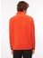 Kiremit Erkek Fermuarlı Yaka Standart Fit Polar Sweatshırt D3WM-SWT1 5
