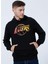 Kapüşon Yaka Siyah Erkek Sweatshırt 60284693-NBA Neon Fade Hoody Loslak 1