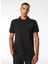 Desenli Siyah Erkek Polo T-Shirt 241V3A1604 1