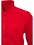 Saka Tam Fermuarlı Erkek Polar Sweatshirt Kırmızı 3
