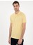 Açık Sarı Slim Fit Basic Tişört 3