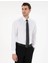 Beyaz Slim Fit Uzun Kollu Basic Gömlek 1