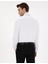 Beyaz Slim Fit Uzun Kollu Basic Gömlek 5