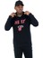 Kapüşonlu Normal Kalıp Düz Siyah Erkek Sweatshirt - Team Logo Po Hoody Miahea Blk 1