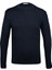 Lacivert Regular Fit Bisiklet Yaka Fitilli Triko Kazak 1