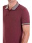 Bordo Regular Fit Düz Polo Yaka Pamuklu Tişört 5
