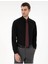 Siyah Slim Fit Uzun Kollu Basic Gömlek 1