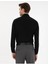 Siyah Slim Fit Uzun Kollu Basic Gömlek 5