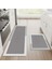 Yazısız Model Mutfak Paspası Su Emici Banyo Paspası Kaymaz Tabanlı 156X38 cm Takım 38X58 cm M-61 3