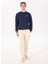 Lacivert Erkek Bisiklet Regular Fit Sweatshirt UMA24002FE 2