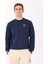 Lacivert Erkek Bisiklet Regular Fit Sweatshirt UMA24002FE 3