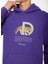 Mor Erkek Kapüşon Yaka Relaxed Fit Baskılı Sweatshirt D3WM-SWT41 3