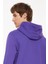 Mor Erkek Kapüşon Yaka Relaxed Fit Baskılı Sweatshirt D3WM-SWT41 5