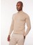 Yarım Balıkçı Yaka Slim Fit Açık Kahve Erkek Kazak A274A07EMP- 2