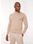 Yarım Balıkçı Yaka Slim Fit Açık Kahve Erkek Kazak A274A07EMP- 3
