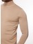 Yarım Balıkçı Yaka Slim Fit Açık Kahve Erkek Kazak A274A07EMP- 4